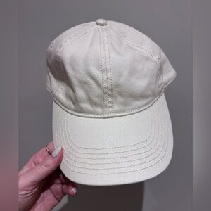 HM off white denim cap